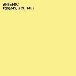 #F9EF8C - Sweet Corn Color Image