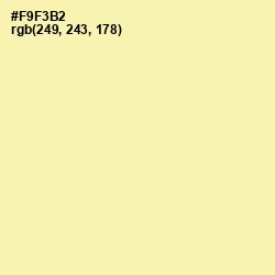 #F9F3B2 - Buttermilk Color Image