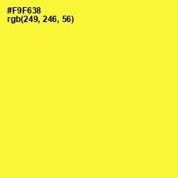 #F9F638 - Golden Fizz Color Image