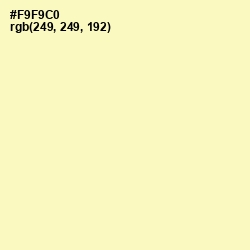 #F9F9C0 - Beeswax Color Image