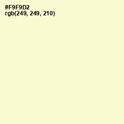 #F9F9D2 - Mimosa Color Image