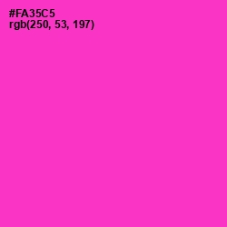 #FA35C5 - Razzle Dazzle Rose Color Image