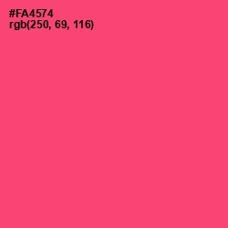 #FA4574 - Wild Watermelon Color Image