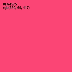 #FA4575 - Wild Watermelon Color Image