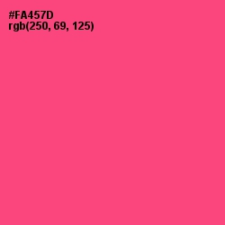 #FA457D - Wild Watermelon Color Image