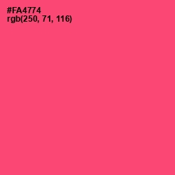#FA4774 - Wild Watermelon Color Image