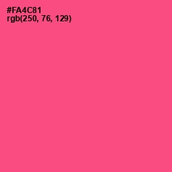 #FA4C81 - French Rose Color Image