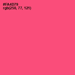 #FA4D79 - Wild Watermelon Color Image