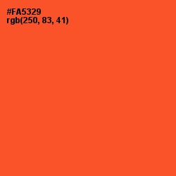 #FA5329 - Flamingo Color Image