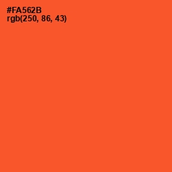 #FA562B - Flamingo Color Image