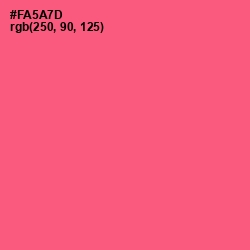 #FA5A7D - Wild Watermelon Color Image
