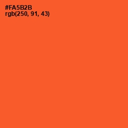 #FA5B2B - Flamingo Color Image