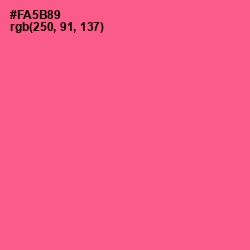 #FA5B89 - French Rose Color Image