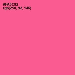 #FA5C92 - French Rose Color Image