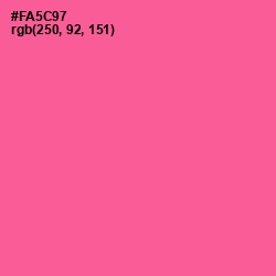 #FA5C97 - French Rose Color Image