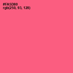 #FA5D80 - French Rose Color Image