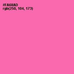 #FA68AD - Hot Pink Color Image