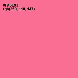 #FA6E93 - Froly Color Image