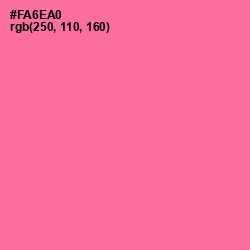 #FA6EA0 - Hot Pink Color Image