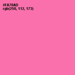 #FA70AD - Hot Pink Color Image