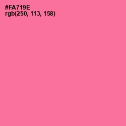 #FA719E - Deep Blush Color Image