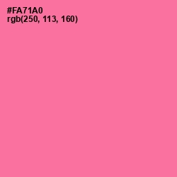 #FA71A0 - Hot Pink Color Image