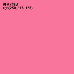 #FA749B - Deep Blush Color Image