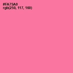 #FA75A0 - Hot Pink Color Image