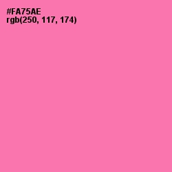 #FA75AE - Hot Pink Color Image