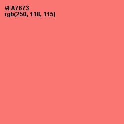 #FA7673 - Brink Pink Color Image