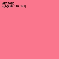 #FA768D - Froly Color Image