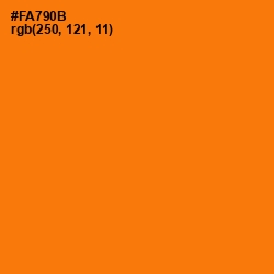 #FA790B - Sorbus Color Image