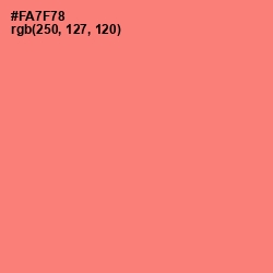 #FA7F78 - Brink Pink Color Image