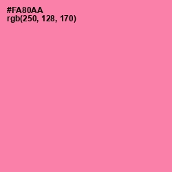 #FA80AA - Tickle Me Pink Color Image