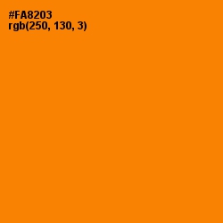 #FA8203 - Tangerine Color Image