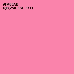 #FA83AB - Tickle Me Pink Color Image