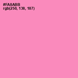 #FA8ABB - Mauvelous Color Image