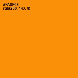 #FA8F08 - Tangerine Color Image