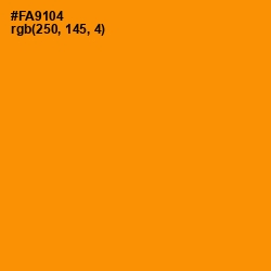 #FA9104 - Pizazz Color Image