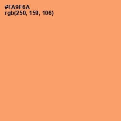 #FA9F6A - Atomic Tangerine Color Image