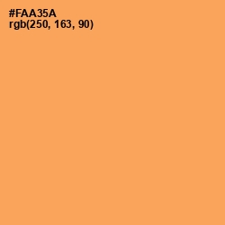 #FAA35A - Texas Rose Color Image