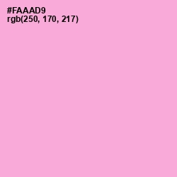 #FAAAD9 - Lavender Pink Color Image