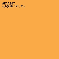 #FAAB47 - Yellow Orange Color Image