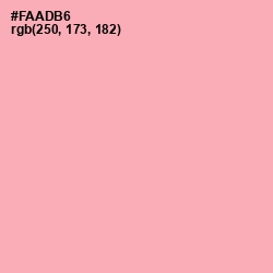 #FAADB6 - Sundown Color Image