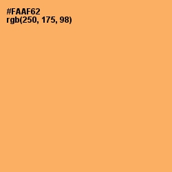 #FAAF62 - Sandy brown Color Image