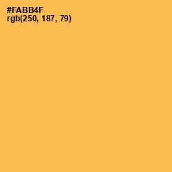 #FABB4F - Casablanca Color Image