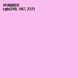 #FABBED - Lavender Rose Color Image