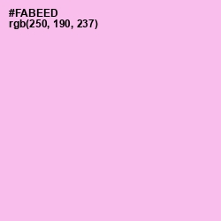 #FABEED - Lavender Rose Color Image