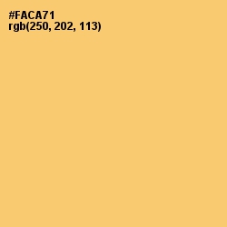 #FACA71 - Goldenrod Color Image