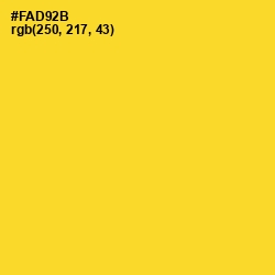#FAD92B - Golden Dream Color Image